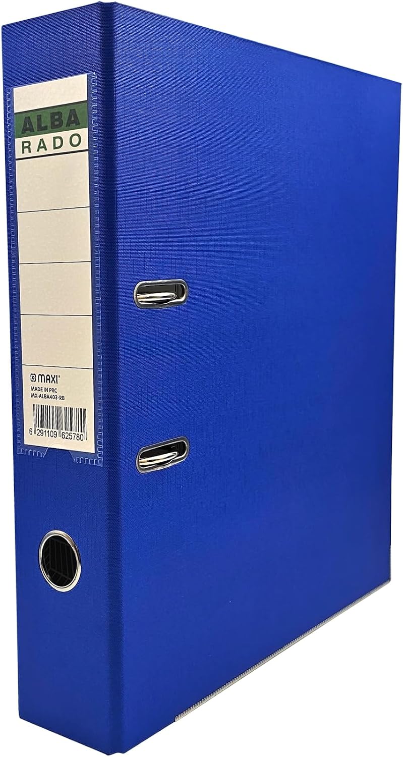 Maxi Alba Rado Heavy Duty Plastic Lever Arch File - Foolscap Size,75mm ...