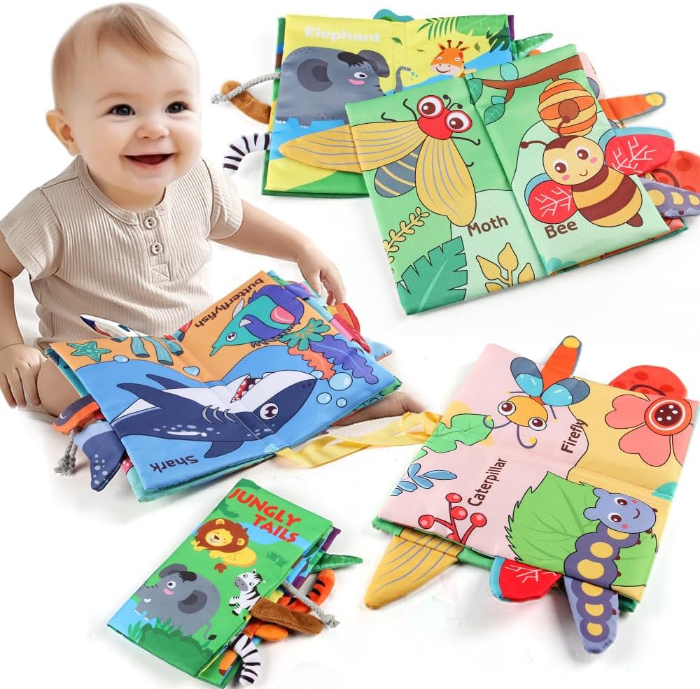 5 Sets of Baby Cloth Sensory Toys