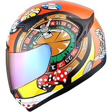 1STORM Motorcycle Bike Full FACE Helmet Booster Skull