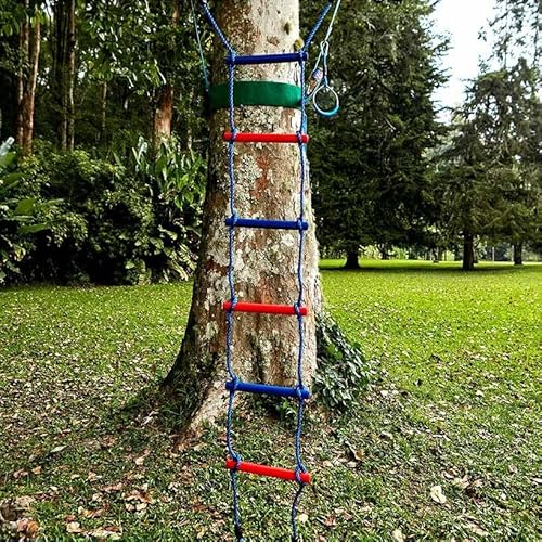 Lily's Things Climbing Ladder Attachment | Double Slackline Accessories For Slackline Obstacle Course | Ninja Slackline Outdoor Accessories For Kids #TOP1