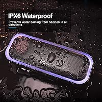 Vista 4 de DOSS SoundBox Pro Bluetooth Speaker, 20W Stereo Sound, Active Extra Bass, 20H Playtime, Multi-Colors Lights, Wireless Stereo Pairing, IPX6
