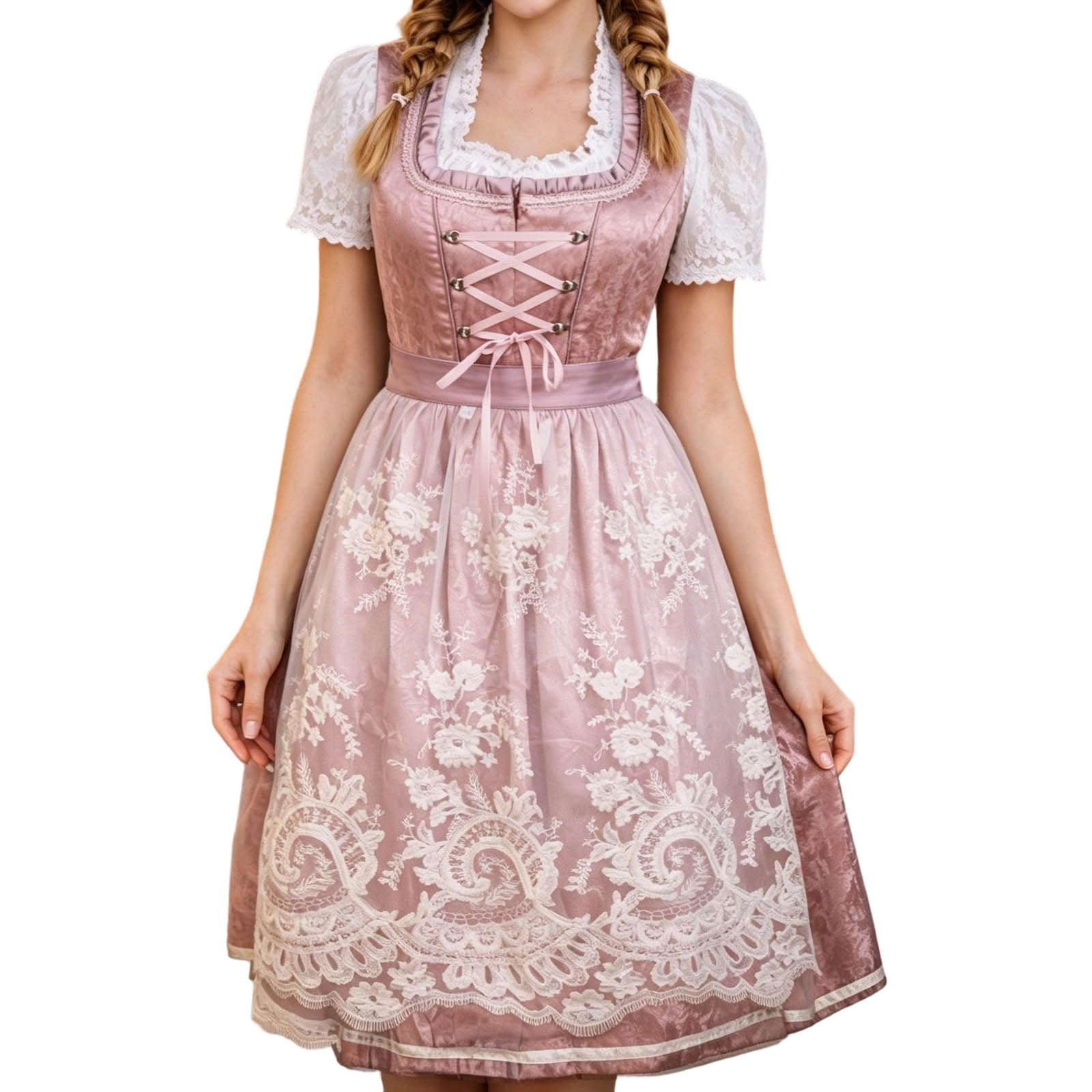 Dirndl Grosse Grössen Oktoberfest Damen Outfit Samt Dirndl-Komplettsets Trachtenkleid Dirnd Große Größen Midi Mit Bluse Unter 100 Euro Für Komplettset Mini Lang Dirdl Lifos