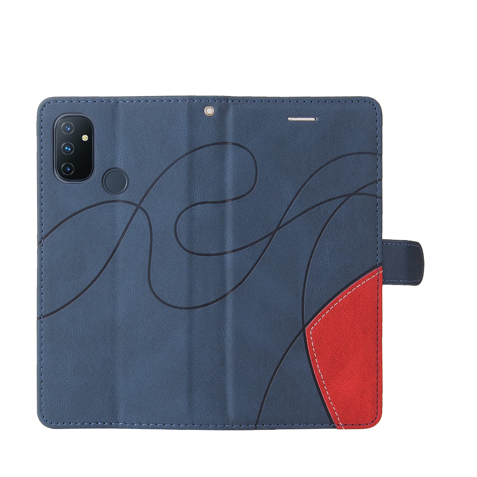 Custodia Flip Con Chiusura Magnetica Per OnePlus Nord N100 - Pelle PU Verde Con Motivo Mandala, Porta Carte E Supporto