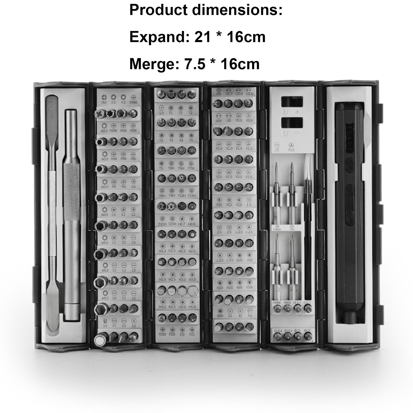 Juego de destornilladores de punta de precisión recargables