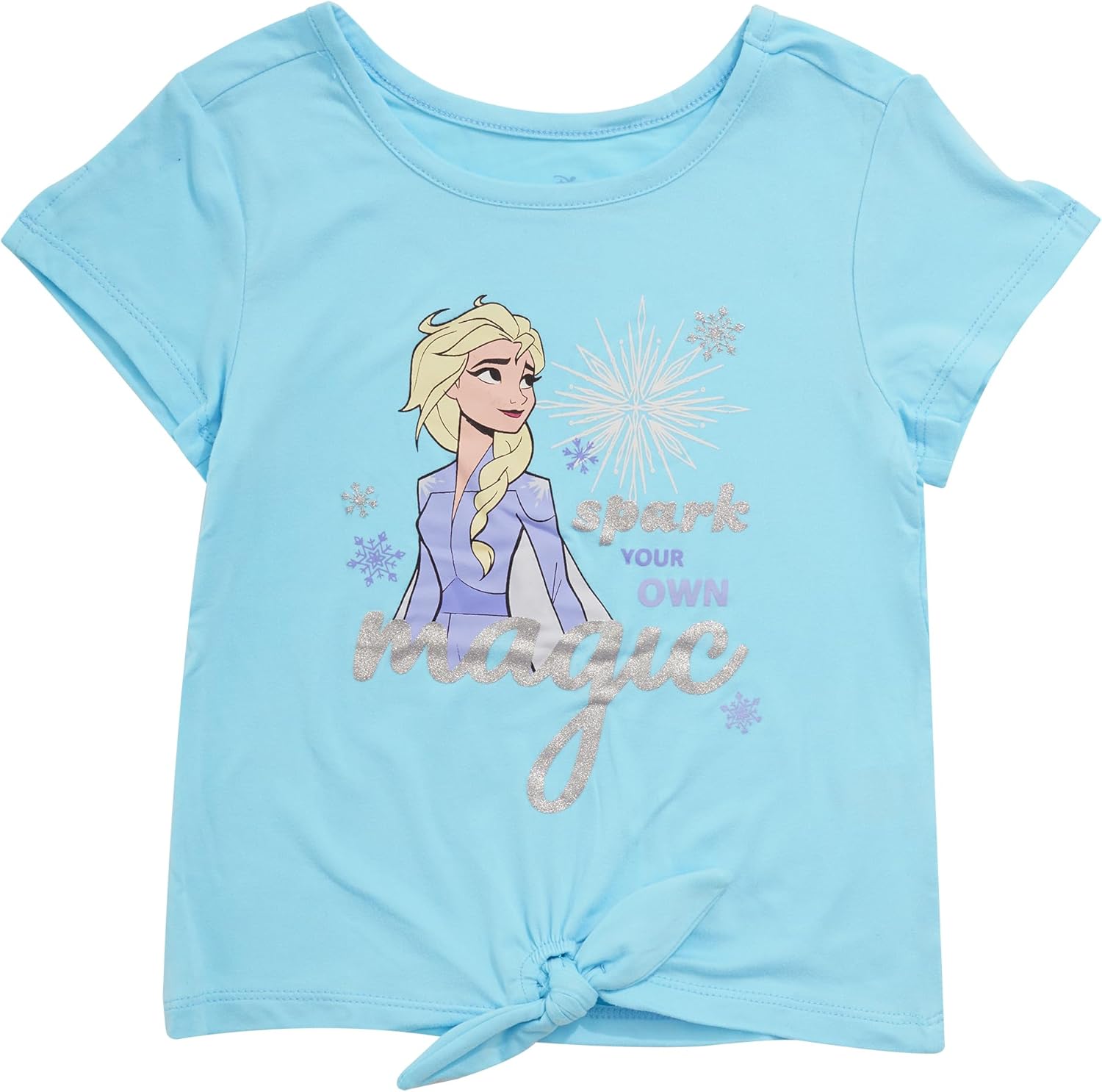 Disney Camiseta de manga corta con estampado de Frozen Bold and Brave para niña