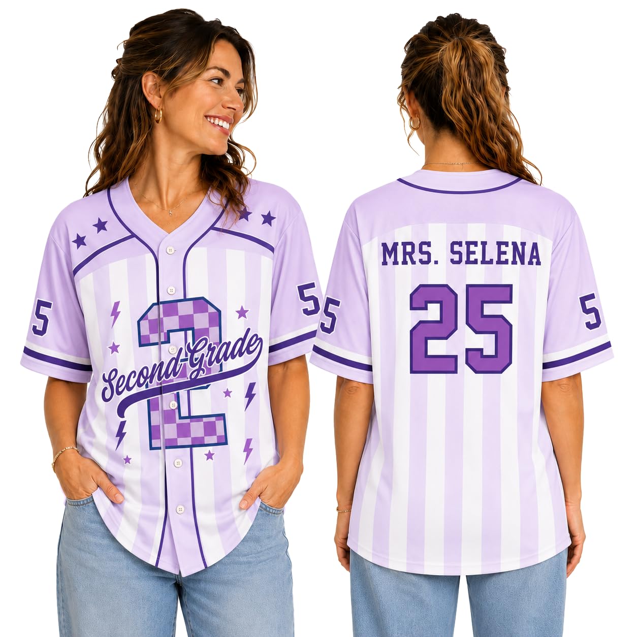 Teacher Jersey Personalized Teacher Shirts Back to School Outfits