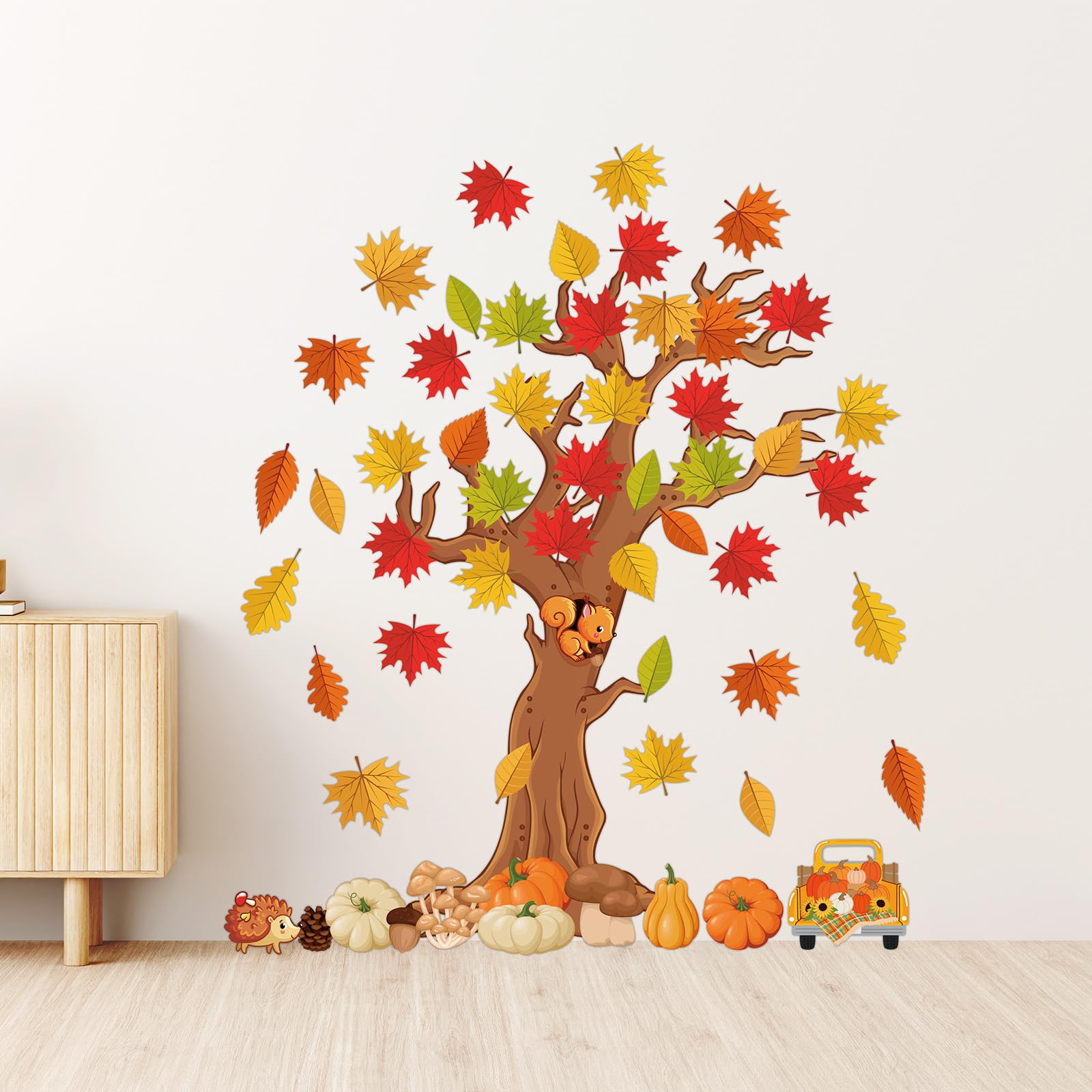 Horienteeon Grande decorazione verticale in legno per portico autunnale, cartello da parete con scritta Hello Fall Harvest, cartello da parete per autunno Ringraziamento autunno cortile decorazione