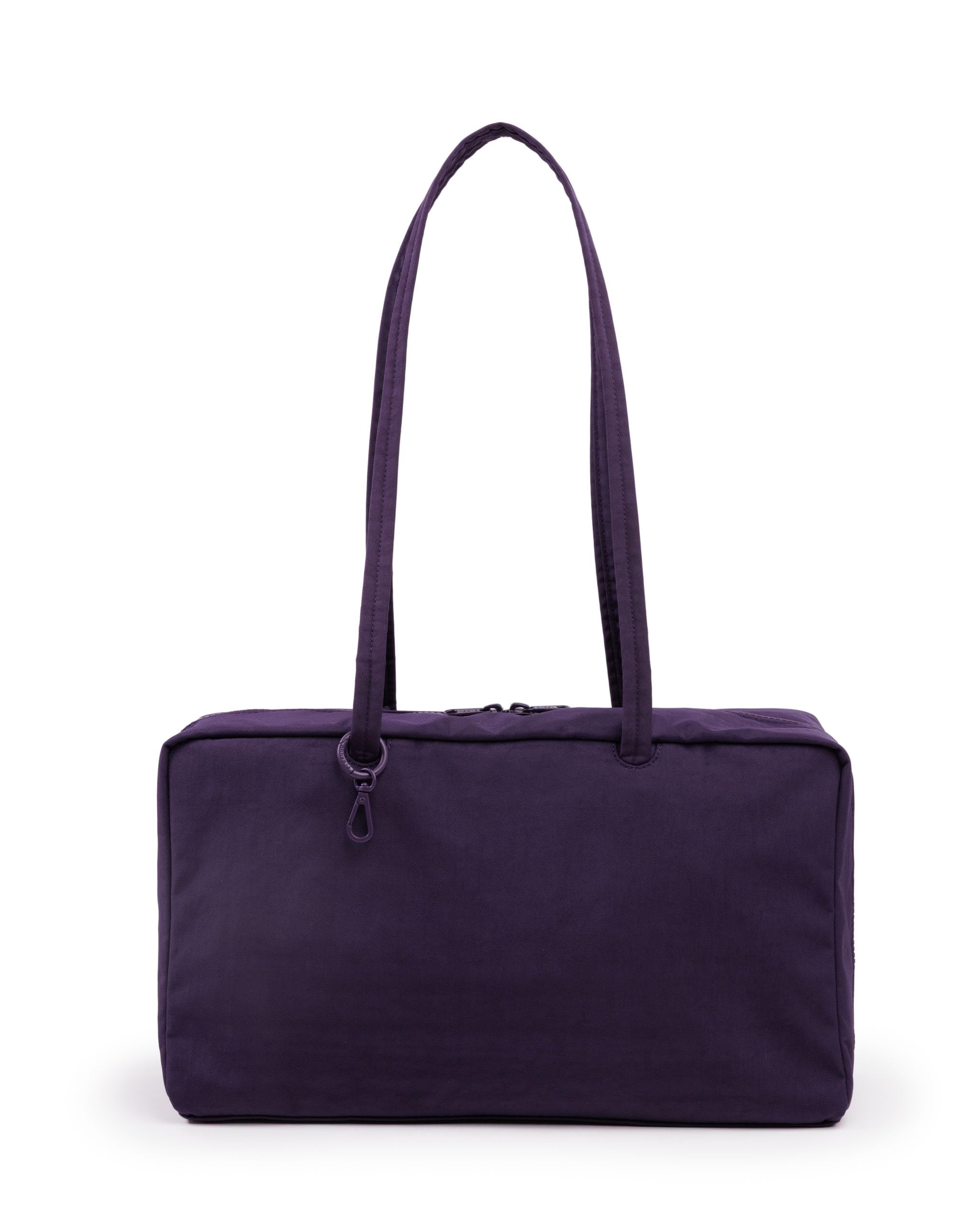 BAGGU Medium Nylon Plum Bag, figs, 8" H x 14.5" W x 5" D