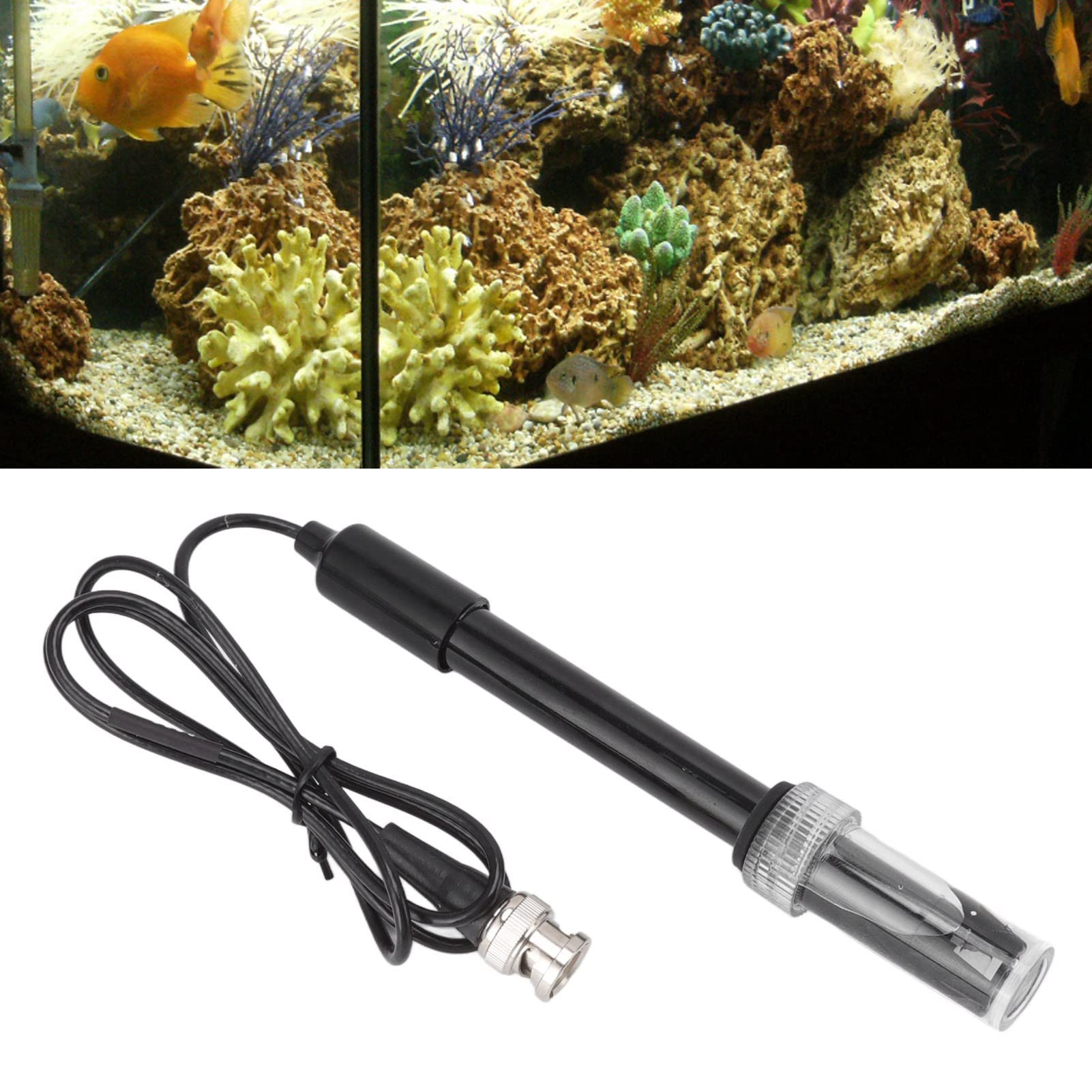 Electrode BNC Connector, Small Portable High Sensitivity Electrode Probe Connector for Aquariums