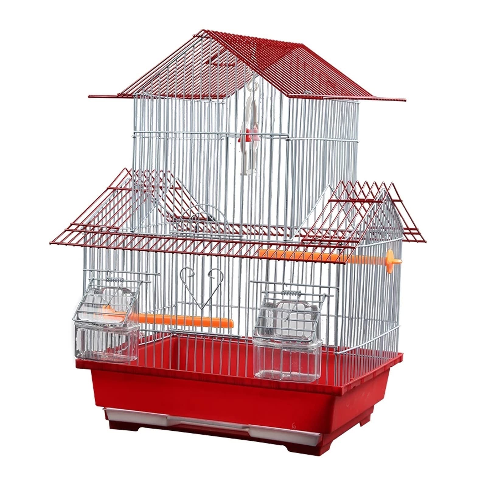 Bird Carrier Creative Villa Forma Grande Gabbia for Uccelli Budgerigar Cage Parrocchetto Macaw Gabbia for Uccelli con i posatoi for facilitare Le attività di Uccello (Color : A)