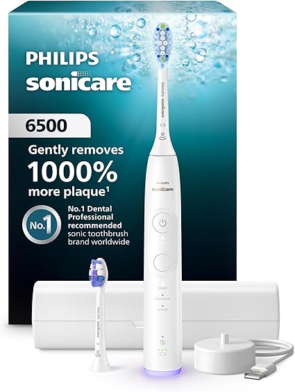 Philips Sonicare 6500 Series Electric Toothbrush - Next-Generation Sonicare Technology,