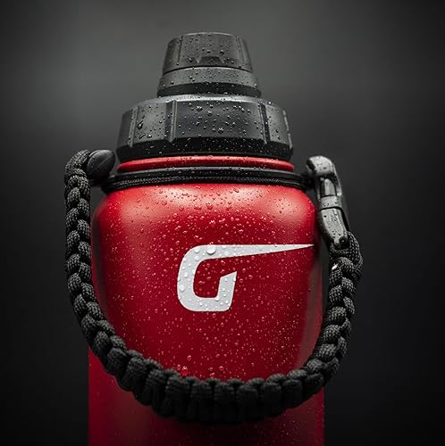 Miniatura 5 de Matraz deportivo de acero de 32 onzas con doble aislamiento, con recubrimiento en polvo para gimnasio y exteriores con un recipiente único adjunto