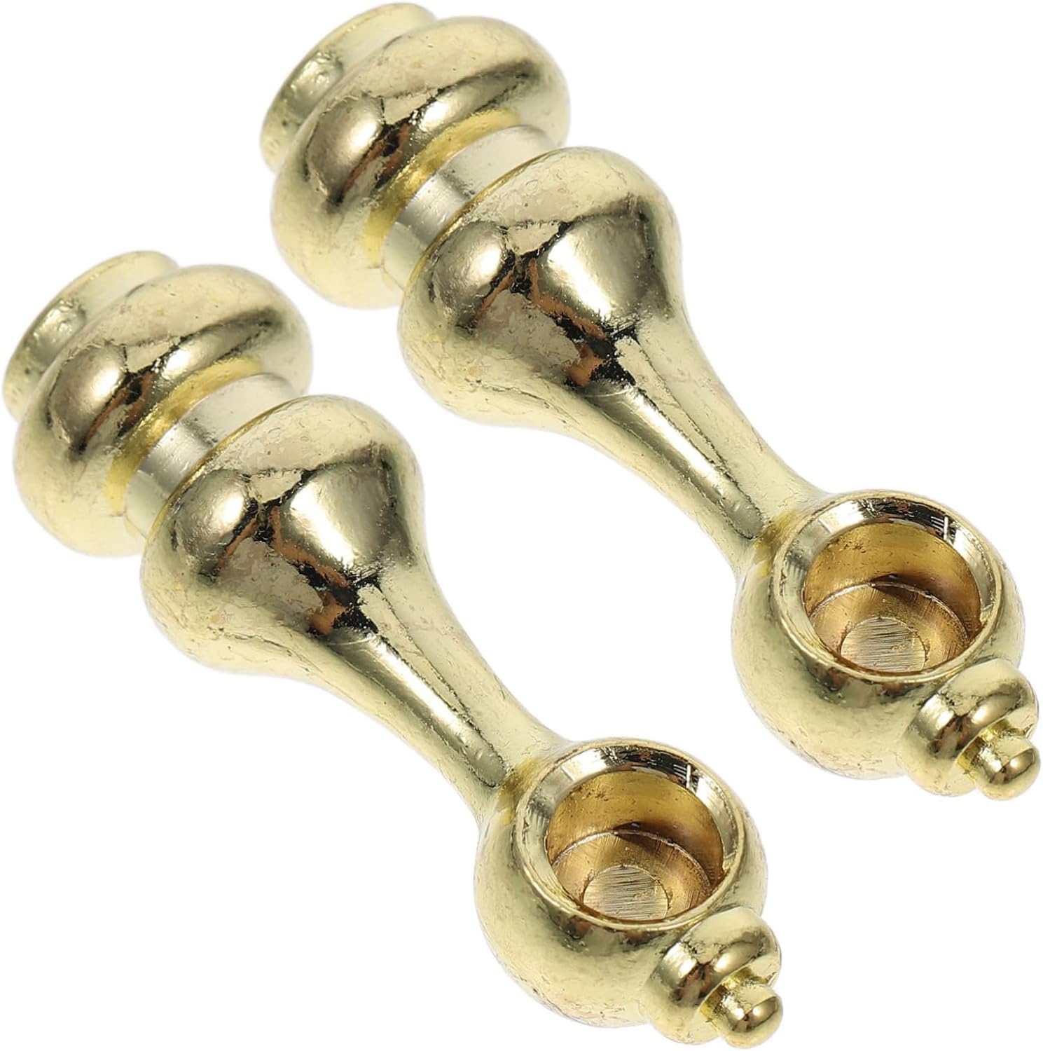 KALLORY 2pcs Decorative Post Connector for Wine Cabinet Railing Small Glass Hardware Guardrail Metal Bar Accessories for Furniture Suitable for Home Decor