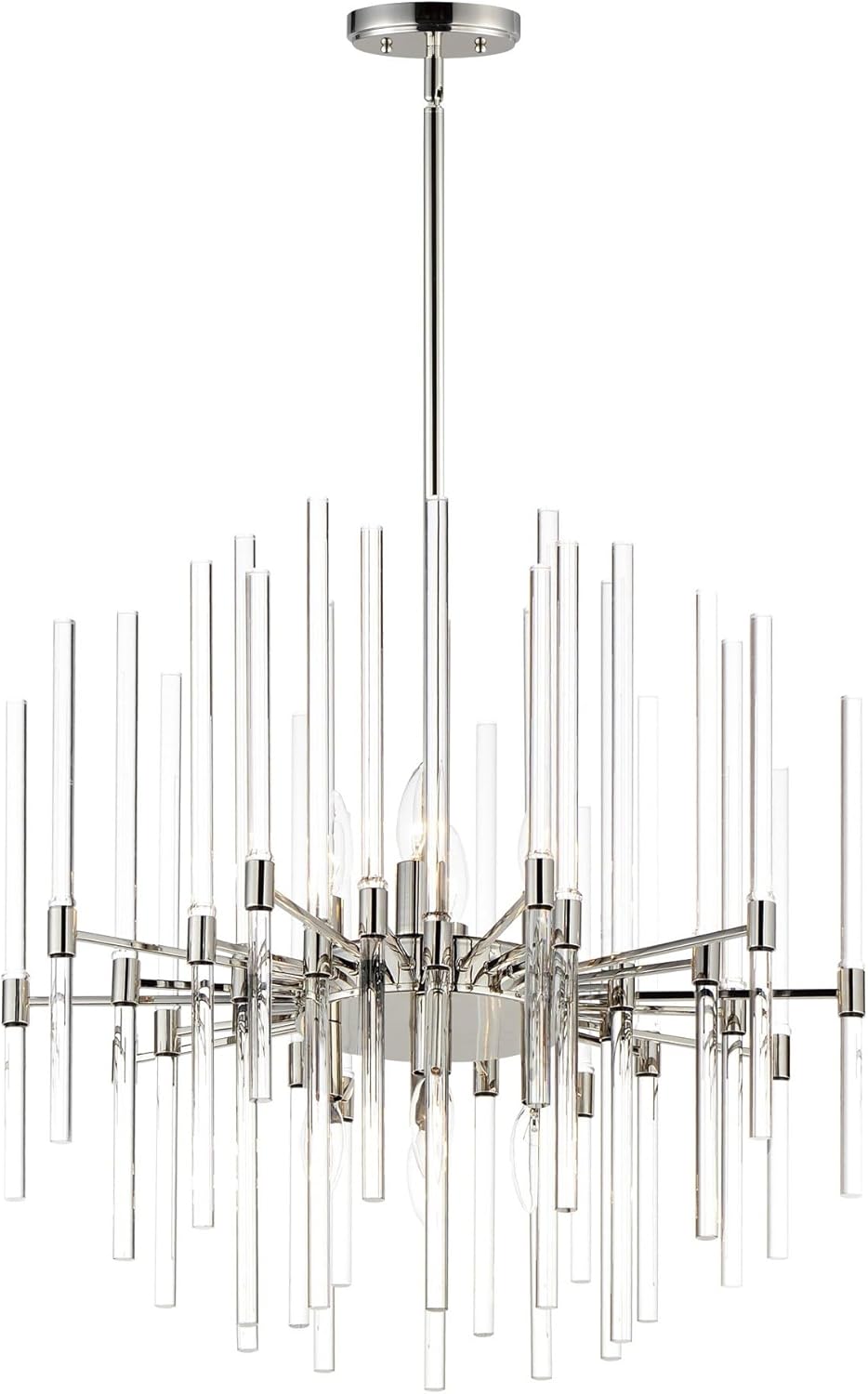 Maxim Divine - 8 Light Mini Chandelier-22 Inches Tall and 23 Inches Wide