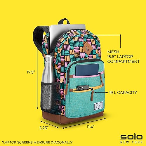 Miniatura 9 de Solo New York Mochila lavable a máquina ReFresh, Gris, Mochila lavable a máquina Refresh