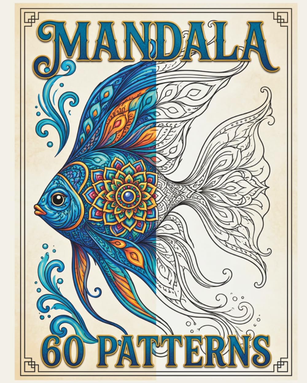 Mandala Animals for Adults: 60 Relaxing Animal Coloring Book