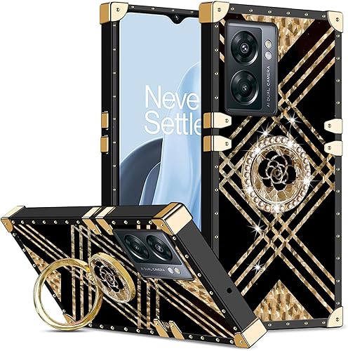 KuDiNi Funda para OnePlus Nord N300 5G, N300 para mujer, a prueba de golpes, de poliuretano termoplástico, retro, elegante, clásico, de lujo,
