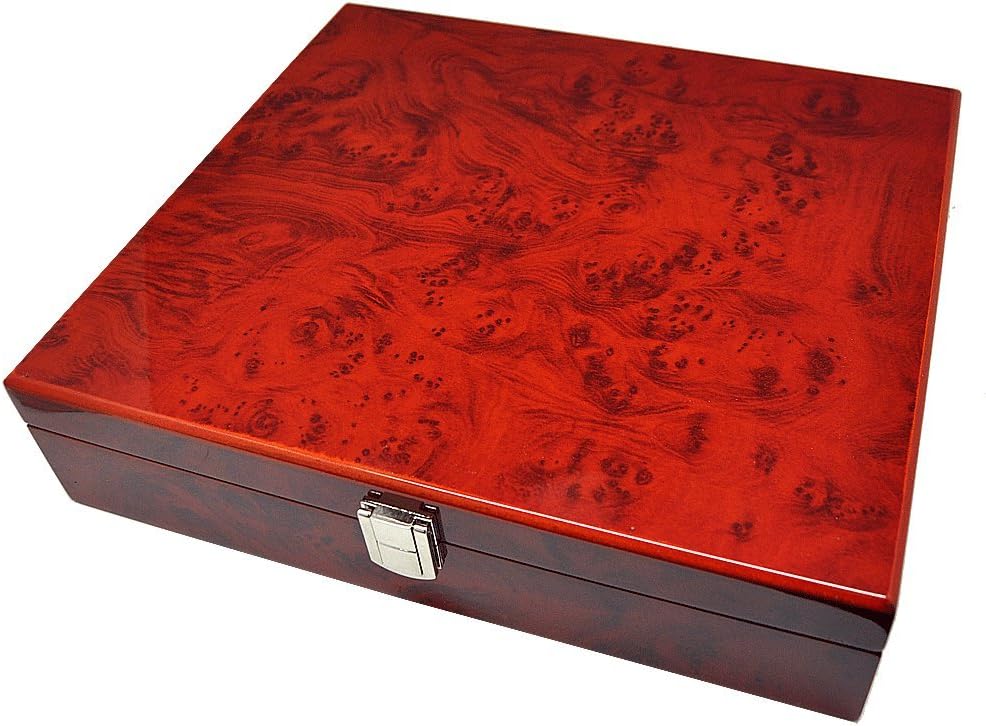 UhrenhuetteAmbonia 10220 Storage Box for 10 Watches 8 Layers Varnished