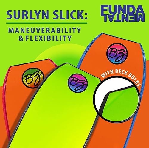 Miniatura 7 de BZ Bodyboards - Fundamental Bodyboard - Advanced Riders - Zero-G Polypro Core - Surlyn Slick - 8LB H-Cell Deck - Crescent Tail - Advanced Riders,