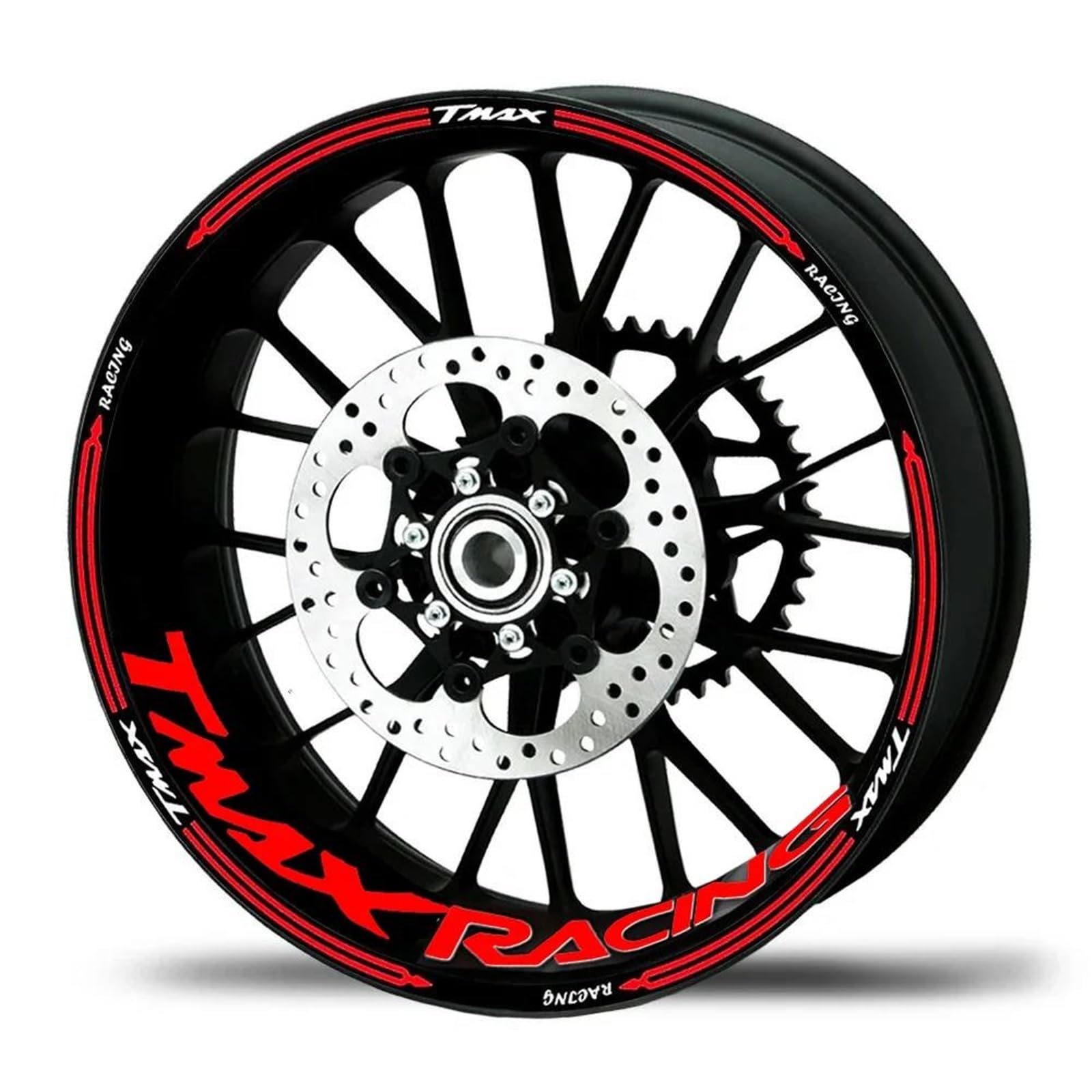 Wheel Stickers Motorcycle Rims Wheels Stickers for Tmax560 TMAX-560 TMAX 560 2008 2011 2016 2021 2023 Wheel Reflective Decals Rim Reflective Decal