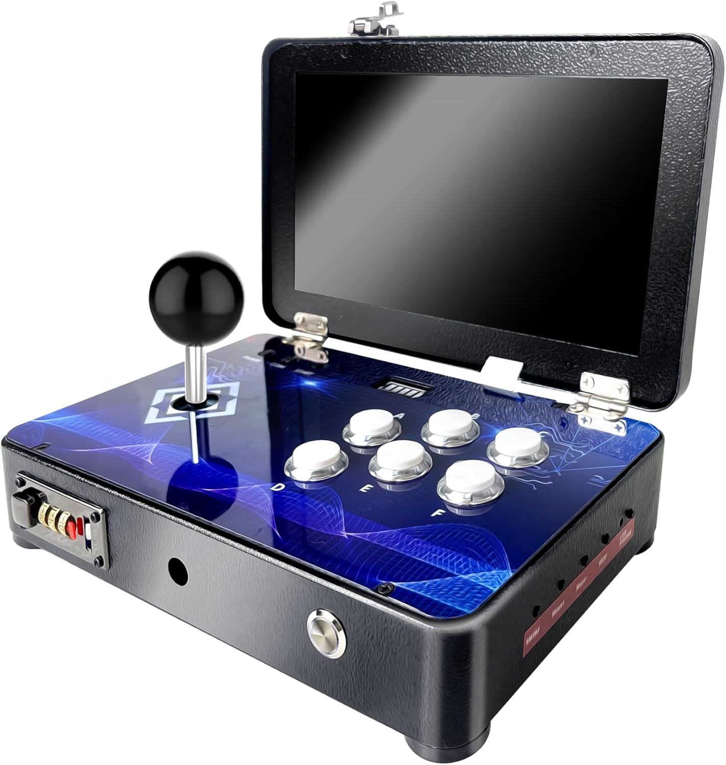 Pandora Arcade Portable Retro Video Game Player Built-in 20000+ Classic Games 10 inch LED Integrated Recreation Arcade Emulator Console Compatible with FBA/N64/Arcade/MAME