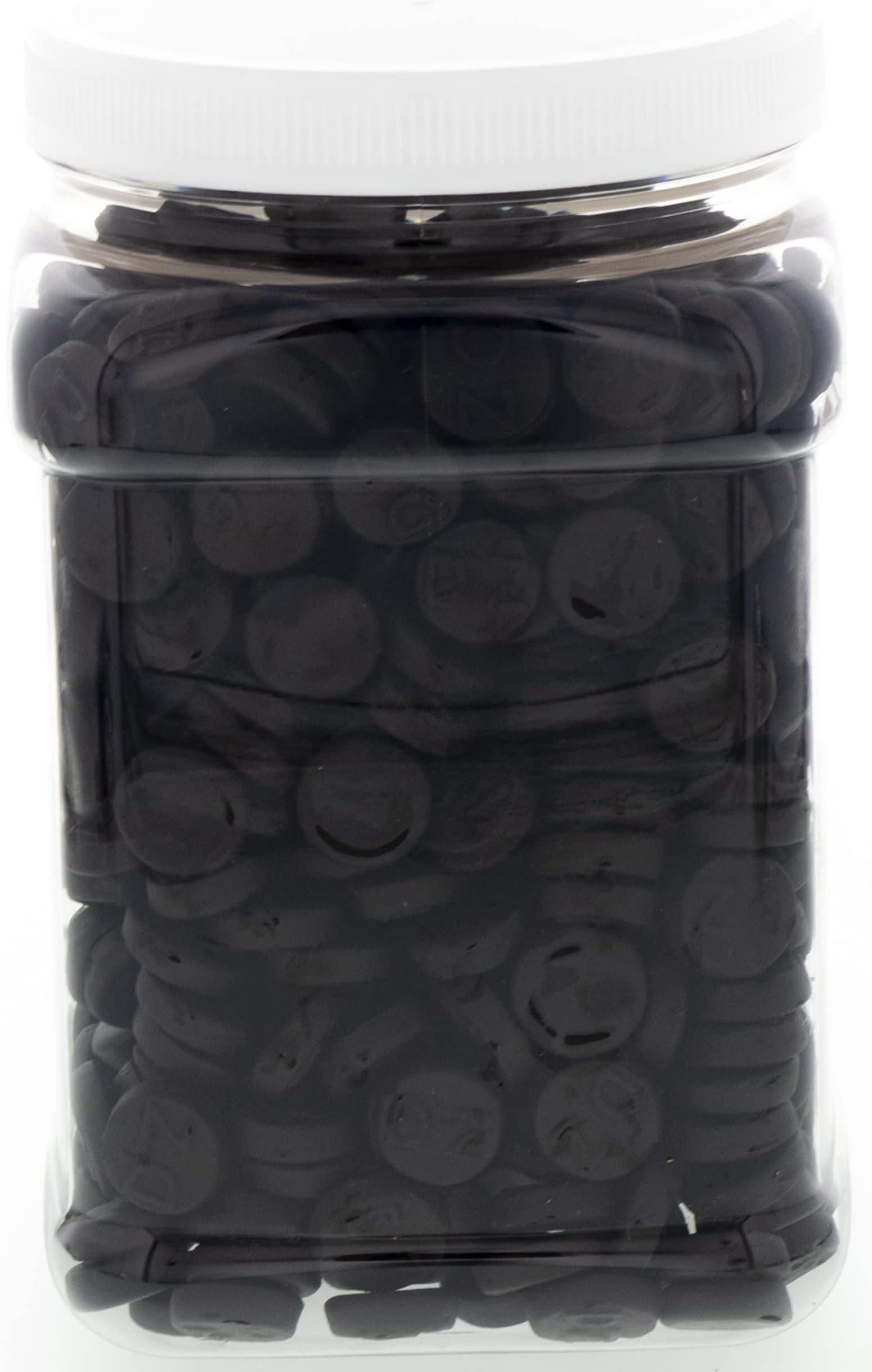 Double Salt Licorice 1.5 Pound - Custom Double Salt Bulk Licorice Candy in a 32 FL OZ Gift Ready Reusable Square Jar