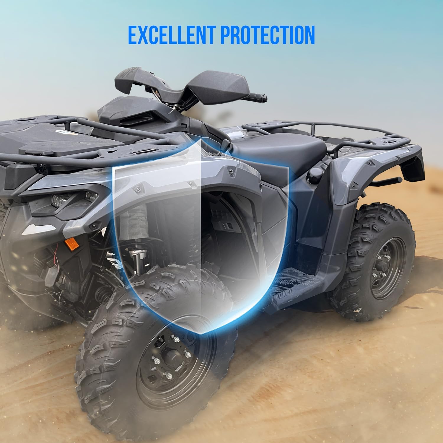 Fender Flares for Outlander 500 700 2023+, Combined Front & Rear Mud Flaps Kit Compatible with Can Am Outlander 500 700 G3L/Max/PRO/Max PRO 2023 2024 2025 Accessories Full Coverage Mud Guards
