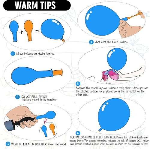 Miniatura 7 de Globos de doble relleno de diferentes tamaños, color crema y rosa, kit de arco de guirnalda de globos de 18, 12, 10, 5 pulgadas, globos de látex de