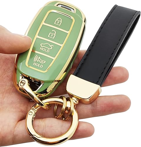 Miniatura 4 de Funda protectora de TPU suave de 360 grados para Hyundai Palisade Elantra Kona Azera Santa Grandeur IG Key Fob