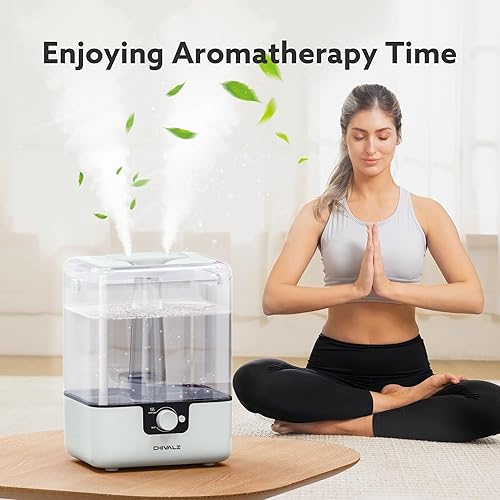 Miniatura 3 de CHIVALZ Humidificadores para dormitorio, humidificador de niebla fría de llenado superior de 6 litros para el hogar, habitación grande, guardería