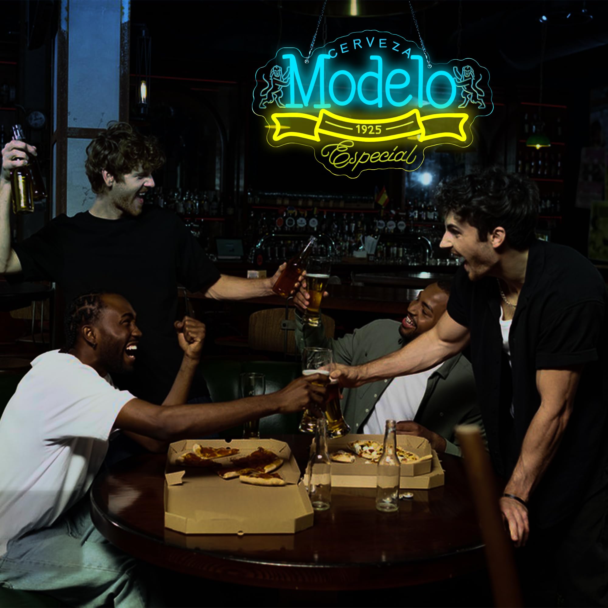 Insegna al neon con birra per decorazione da parete, dimmerabile, luce al neon, per uomo, modello grotta, insegna aziendale, adatta per bar, casa, bar, negozio, bistrot, feste, club, ristorante