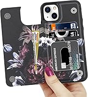 Vista 106 de LETO para iPhone 15 Pro Funda tipo cartera - Tapa tipo folio con patada - Diseños de moda - Tarjetero - Funda protectora para mujeres y niñas - 6.1