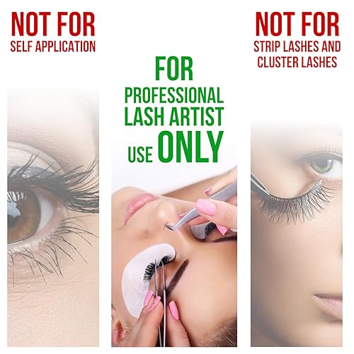 Miniatura 2 de Pegamento para extensiones de pestañas, Miss Lil USA, pegamento profesional extra fuerte para extensiones de pestañas (0.2 onzas líquidas), tiempo