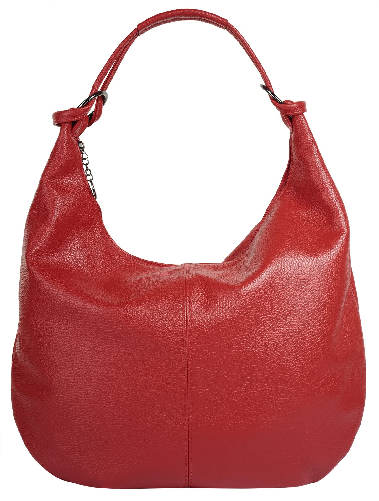Cluty Leder Shopper | Leder Shopper mit großem Hauptfach, Reißverschluss, Made in Italy