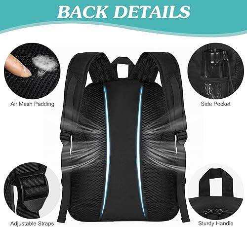 Miniatura 5 de WOLT - Mochila para balón de fútbol juvenil, bolsa deportiva con soporte para balón y compartimento para zapatos, para fútbol, fútbol americano,