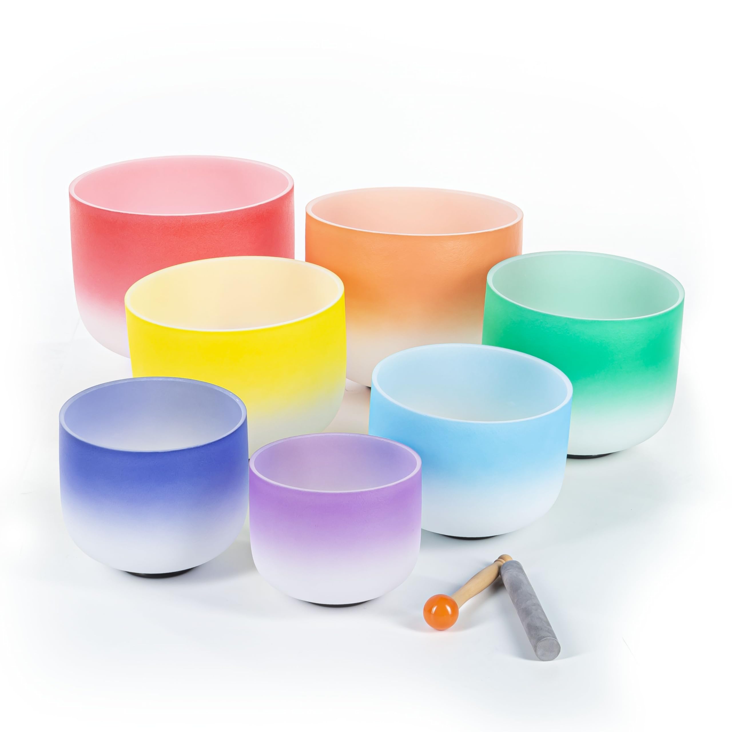 FAME Klangschalen 7pc Crystal Singing Bowl Set