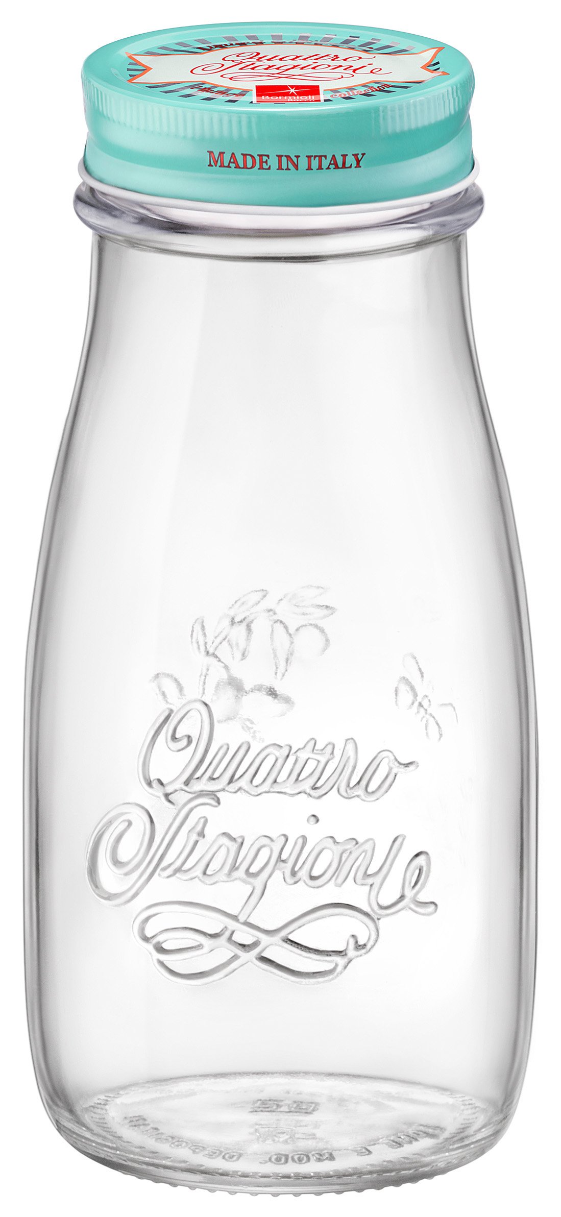 Botella de cristal Bormioli Rocco vintage de 15.5 x 7.3 cm para conservar tus salsas frescas