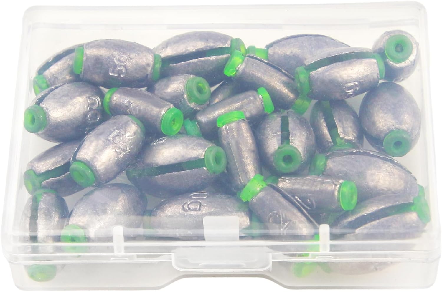 Amazon EKIND エッグシンカーウェイト フィッシング ラウンド スプリットショット リムーバブルフィッシングウェイト バス