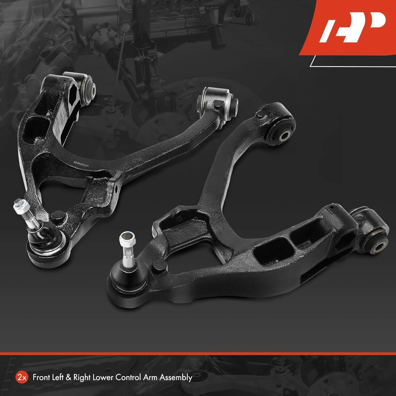 A-Premium 2 x Front Lower Control Arm, with Ball Joint & Bushing, Compatible with Dodge Durango 2004-2009 & Chrysler Aspen 2007-2009