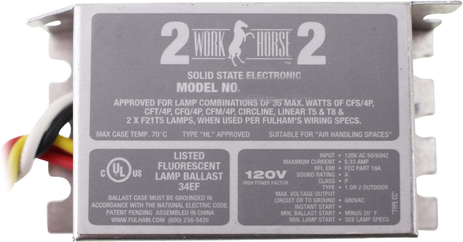 Fulham WorkHorse Adaptable Ballast, WH3-120-C