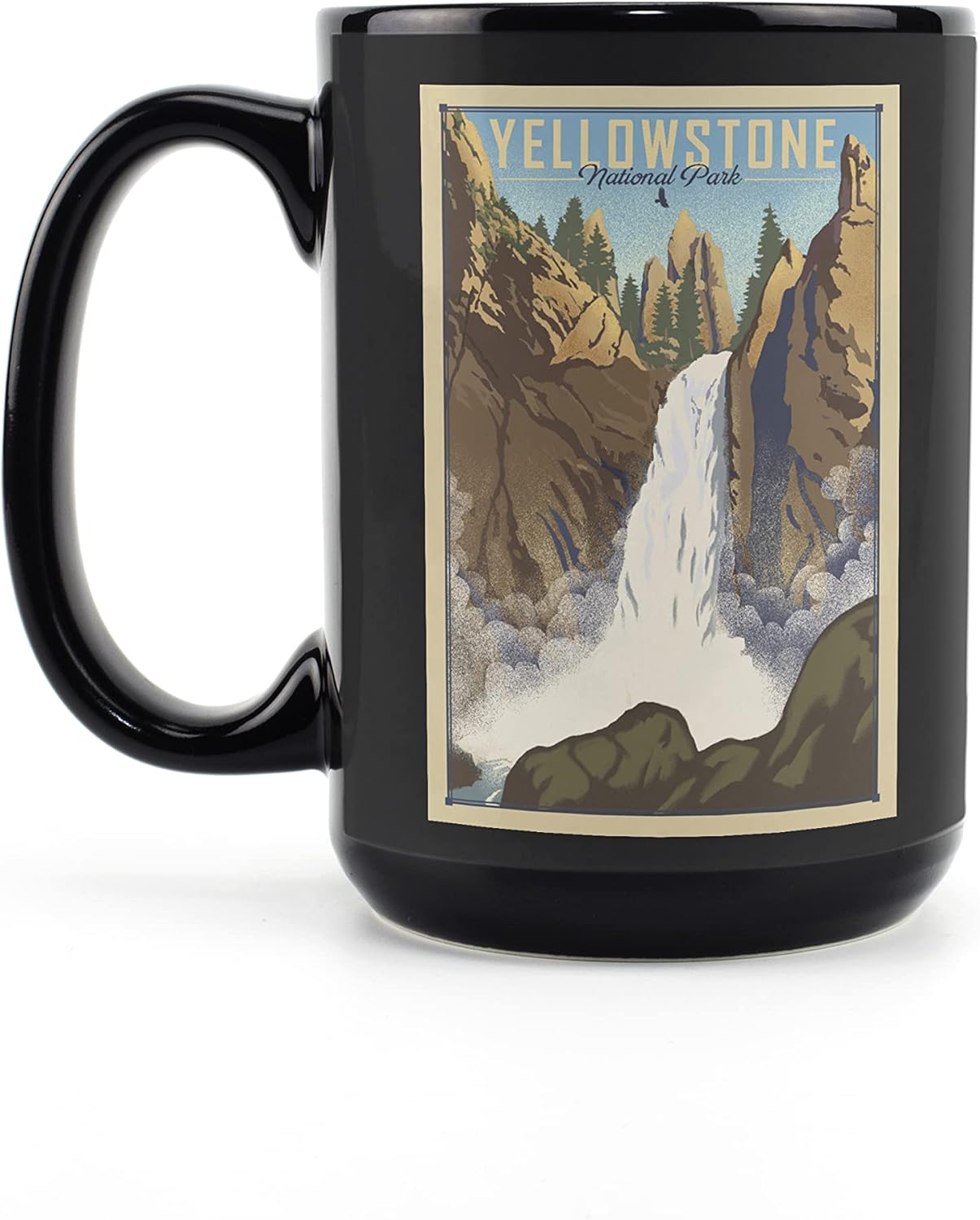 Lantern Press Yellowstone National Park, Wyoming, Tower