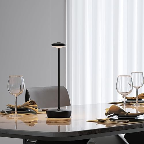 Miniatura 9 de Cordless LED Table Lamp,Rechargeable 5000mAh Battery - Touch Control 3-Level Brightness with Memory Function,Portable IP54 Waterproof Desk lamp for