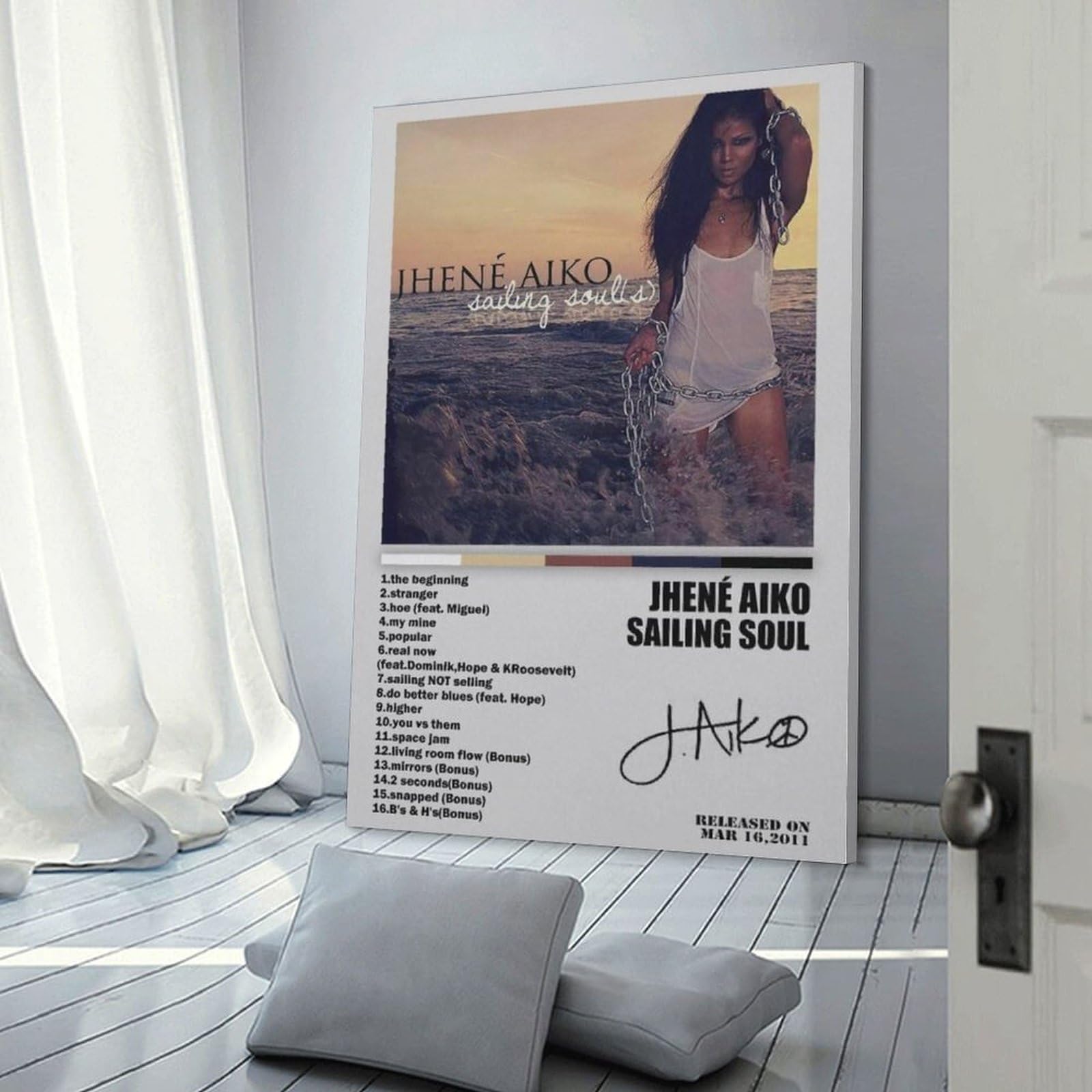 【額縁付き】Jhene Aiko Sail Out A2ポスター Sail Out • Jhene Aiko Album Poster - Set of Two, Rnb, Hip-hop - Etsy