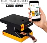 Kodak Mobile Film Scanner – Scan & Save Old 35mm Films & Slides w/Your Smartphone Camera – Portable, Collapsible Scanner w/Built-in LED Light & Free Mobile App for Scanning, Editing & Sharing Photos