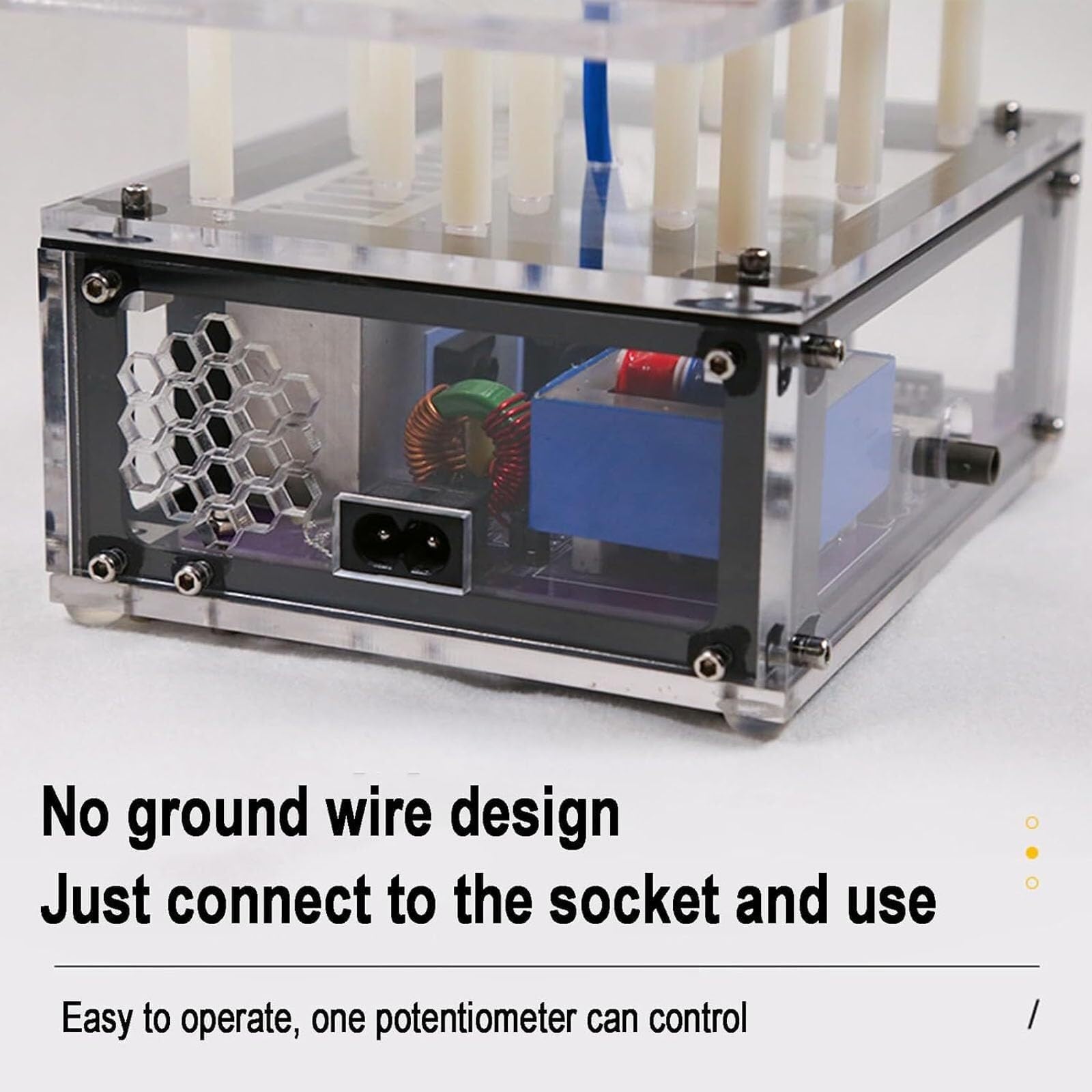 Muzyczna cewka Tesli, przenośny generator łuku iskrowego, 30 cm, bardzo długi łuk, kwadratowa fala muzyczna może być wprowadzana, do nauczania demonstracji, modelu naukowego