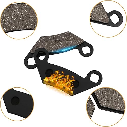 Miniatura 4 de ZICOO Pastillas de freno para Polaris Sportsman 1000 850 800 570 550 500 450 XP Forest HO Touring EPS X2 Scrambler 850 1000 XP delantera y trasera