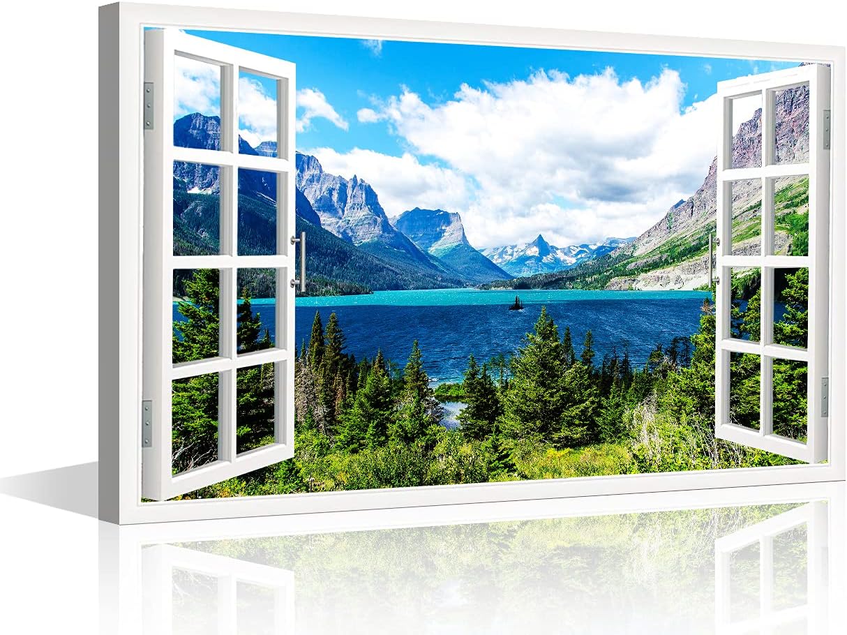 Creative Window View Wall Art Original Nature Landscape