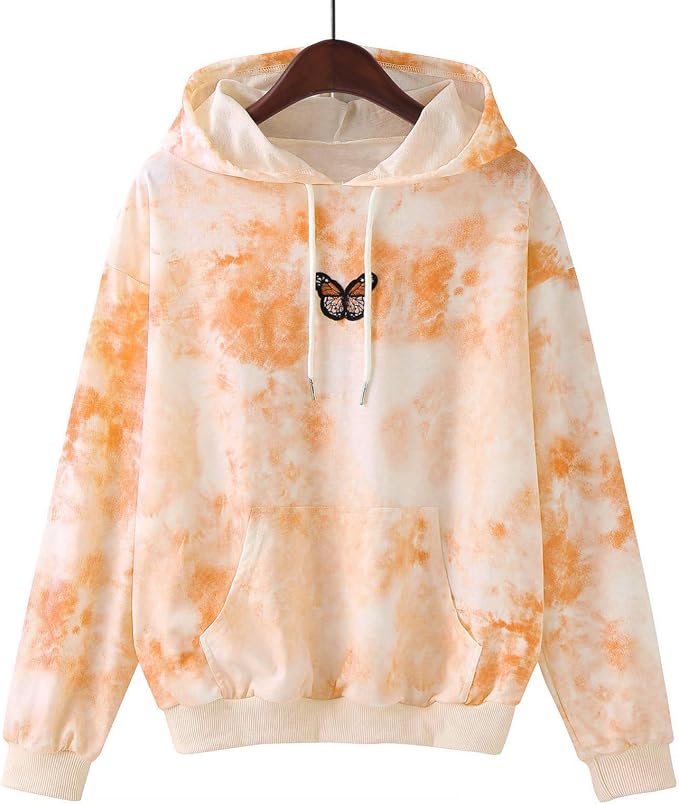 butterfly tie dye sweatshirt