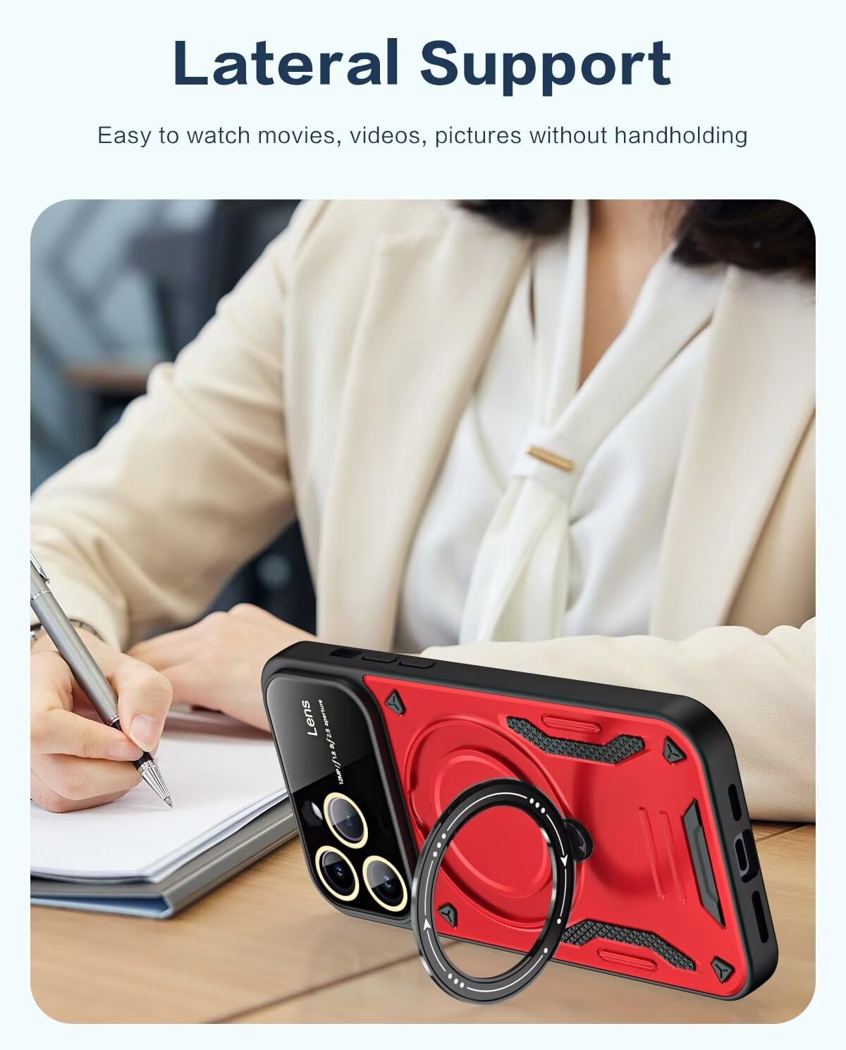 GoodcAcy Case For Xiaomi Poco X7 Pro Case, Premium PU Leather Protective Case, Magnetic Closure