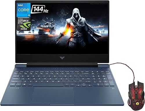 HP Victus 15 - Laptop para juegos 2023, pantalla de 15.6 pulgadas de 144 Hz, procesador Intel Core i5-13420H, gráficos NVIDIA GeForce RTX 3050, 64